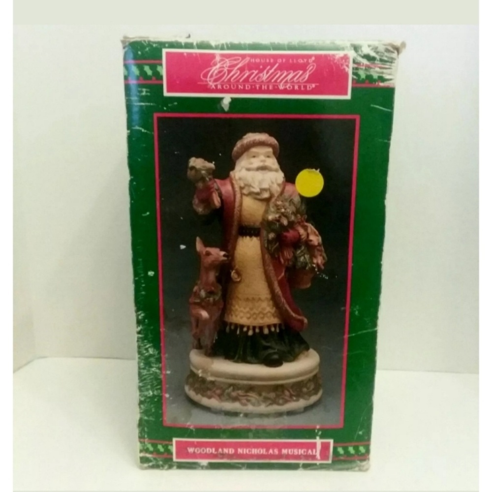 Musical Santa House Of Lloyd Woodland Nicholas EUC - Picture 7 of 7